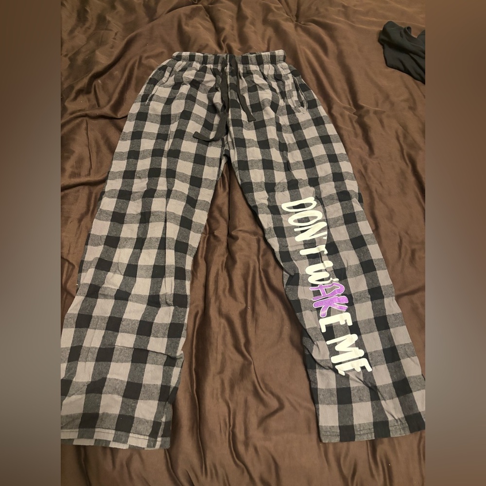 Don’t wake me flannel pj pants